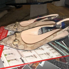 Ballerine Gucci Beige Monogram