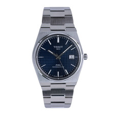 Orologio da polso Tissot PRX Powermatic 80 40 mm automatico acciaio inox blu T1374071104100