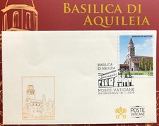  VATICANO 2020 BASILICA DI AQUILEIA BUSTA FDC emissione congiunta SMOM ITALIA