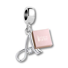 MariaFonte Charm Lettera Iniziale Nome Argento 925 Zirconia Compatibile