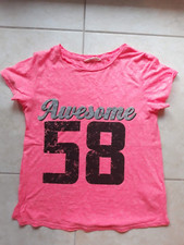 Lotto 924 maglietta T-shirt top canotta camicia bambina rosa H&M 14 anni