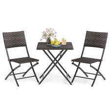 3 PCS Rattan Bistro Set