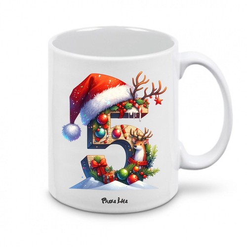 Tazza natale con numeri - , design