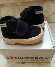 Scarpe Superga blu neonato n.18
