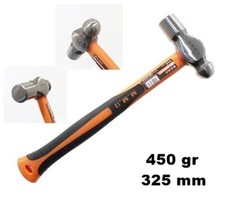 MARTELLO DA CARROZZIERE TESTA TONDA E CILINDRICA E MANICO IN FIBRA 450gr (16 OZ)