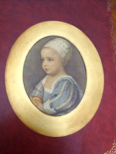 Quadro ovale senza cornice Giacomo II a 2 anni che sarà Re d'Inghilterra