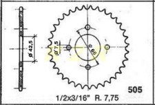 CORONA CATENA MALAGUTI RIZZATO BENELLI HERCULES BETA TESTI GARELLI (4 fori)