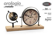 OROLOGIO DA TAVOLO MAPPAMONDO