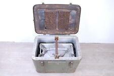 Vecchia cassa militare termica cucina da campo contenitore alluminio guerra