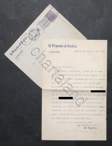 Lettera con autografo - , di