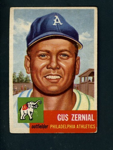 1953 topps gus zernial - topps,