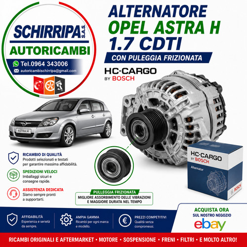 Alternatore opel astra - alternatore,