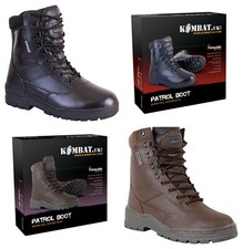 STIVALI DA COMBATTIMENTO PATTUGLIA ESERCITO PELLE AZIONE POLIZIA MILITARE SICUREZZA TATTICA CADETTO