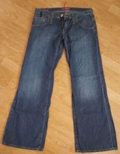 Jeans GUESS Benedict Drive Denim Svasato Autentico Originale Navy Taglia W28 L32