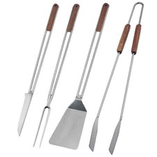 Set 4 utensili da barbecue con