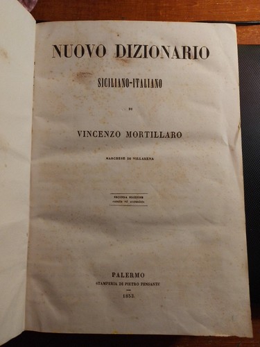 Mortillaro nuovo dizionario - -,