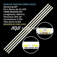 KIT 4 BARRE STRIP 42 LED TV