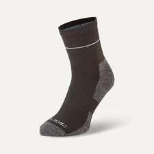 Sealskinz Morston Calze ad asciugatura rapida lunghezza caviglia - Nero/Grigio