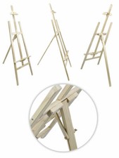 Cavalletto Pittorico Legno Inclinabile 90Cm Pittura Esposizione Tele Quadri dfh