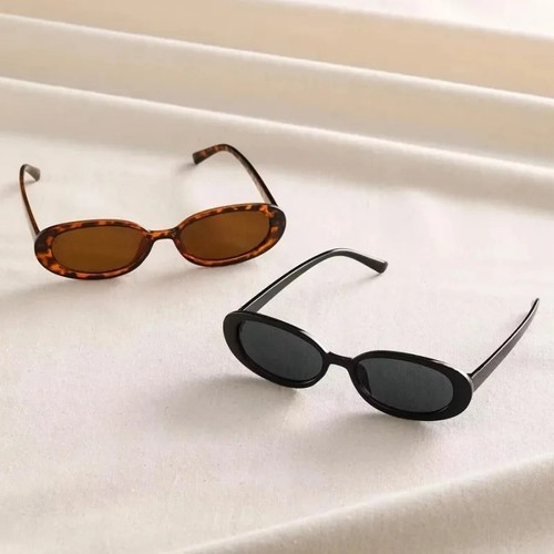 90s vintage oval sunglasses - 90s,