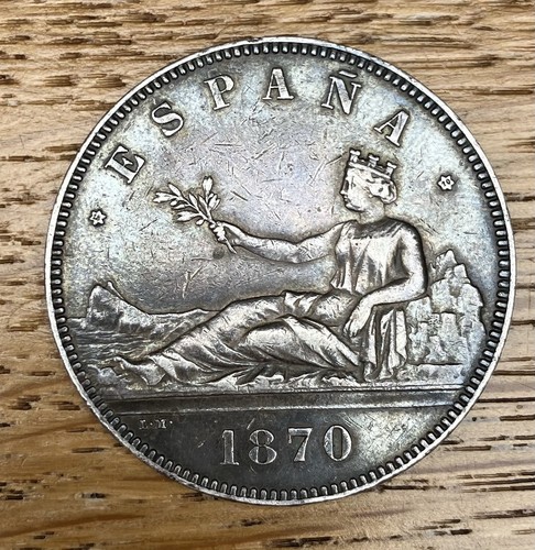 Spagna pesetas 1870 moneta - 1870,