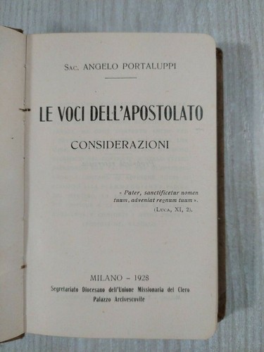 Libro voci dell apostolato - le,