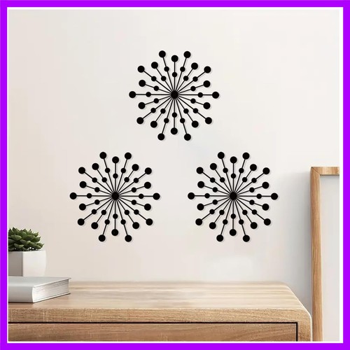 Pezzi metallo sunburst - 3, wall