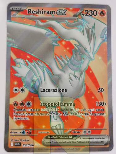 Reshiram fuoco bianco - ex,