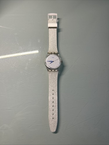 Swatch silver glitter 28mm - silver,