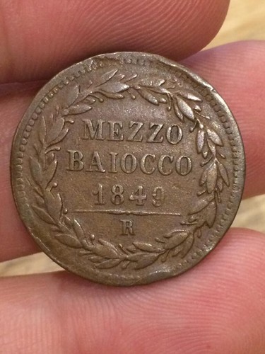 Pio mezzo baiocco - ix,