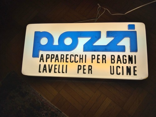 Insegna vintage pozzi - insegna,