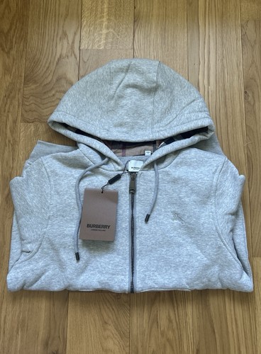 Felpa burberry uomo grigia - felpa,