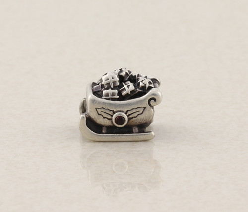 Charm slitta babbo natale - charm,