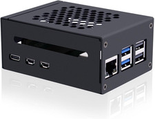 Metal Case for Raspberry Pi 5,Support Pcie M.2 Nvme SSD Shield Top X1001 / X1003