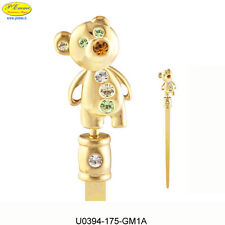 TAGLIACARTE ORSETTO GOLD SWAROVSKI ELEMENTS IDEALE PER BOMBONIERE