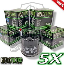 KIT 5 FILTRI FILTRO OLIO HIFLO HF204 Triumph 1200 Tiger Explorer XCx Low 2019