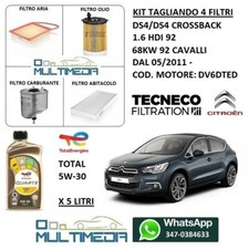 KIT TAGLIANDO 4 FILTRI OLIO