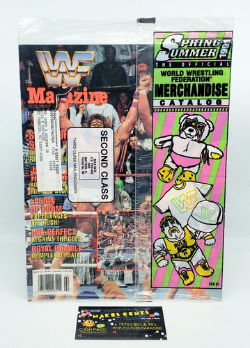 Vintage wwf magazine february - magazine,
