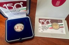 2 EURO PROOF E 2 EURO FDC ITALIA 2021 150° ROMA CAPITALE D'ITALIA (2 MONETE)
