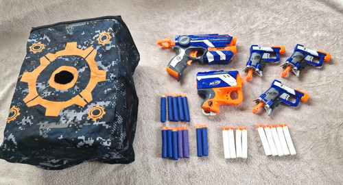 Pacchetto pistola hasbro - pistola, nerf