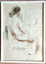 Litografia nudo femminile