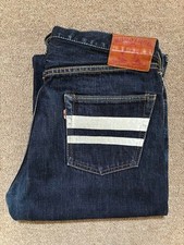 Jeans Momotaro 0905SP Uomo Selvedge Denim Jeans Indaco Giappone W32 Usato Raro