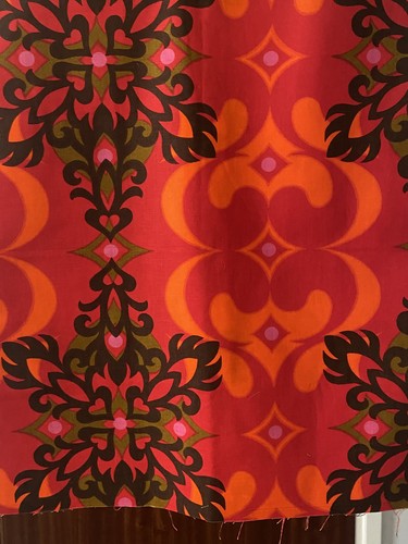 Vintage 1970s boras fabric - vintage,