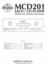 McIntosh MCD201 Schematic
