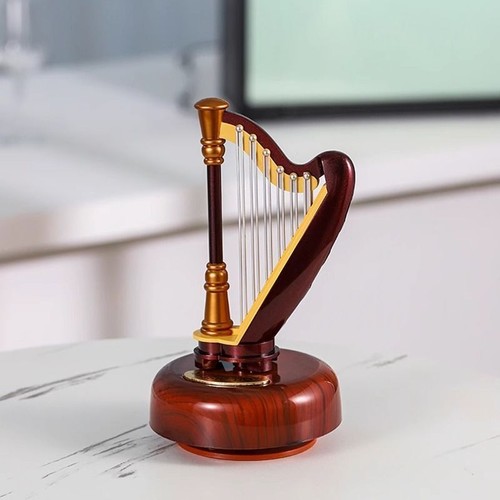 Music box arpa vintage - vintage, rotante