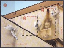 2016 San Marino, Foglio Street Art BF 141 MNH**