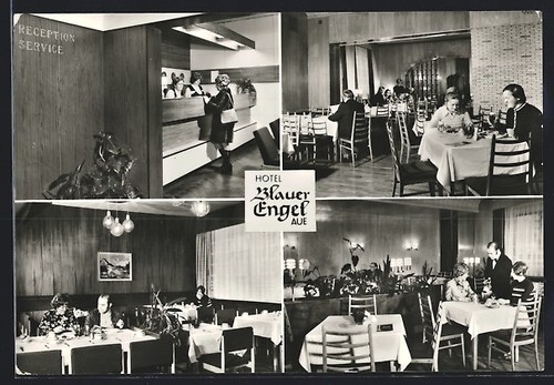 Aue hotel blauer - ak, aue/sa.,