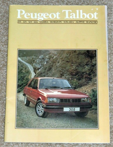 Brochure peugeot talbot - peugeot,