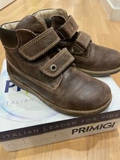 scarpe stivaletti Primigi bambino tg 31 pelle marrone 