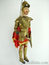 Pupo siciliano antico,vecchi pupi,paladino siciliano,marionetta o burattino 155